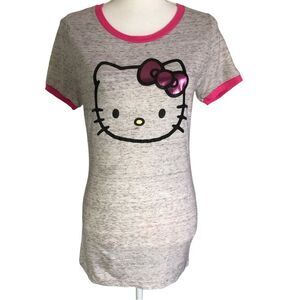 Universal Studios Hello Kitty Short Sleeve Grey T-shirt